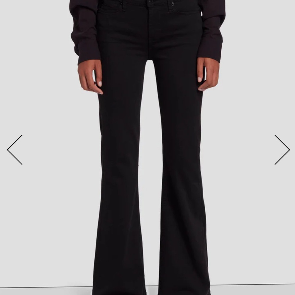 7 for all Mankind tailorless slim illusion jeans in dojo black